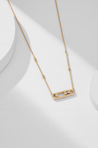 Messika Move Slim Bar Diamond Necklace