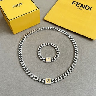 Fendi Arco FF Chain Link Bracelet