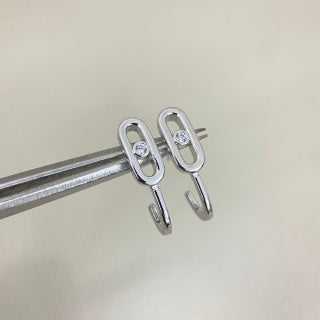 Messika Move Link Mini Diamond Stud Earrings