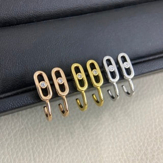 Messika Move Link Mini Diamond Stud Earrings