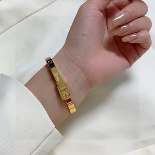 Cartier Orlena Signature Clasp Cuff Bracelet