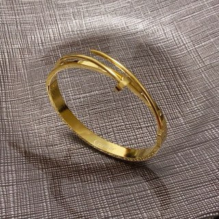 Cartier Valora Screw Detail Gold Cuff Bracelet