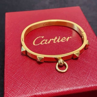 Cartier narrow-width studded bracelet