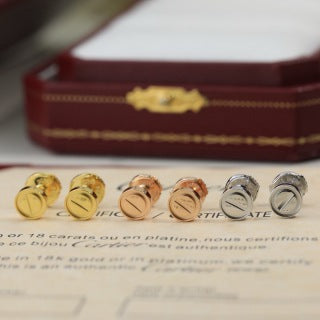 Cartier screw-motif stud earrings