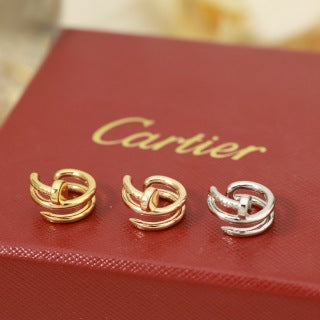 Cartier Love Entrelacé Mini Hoop Stud Earrings