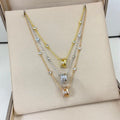 Messika Move Layered Diamond Pendant Necklace