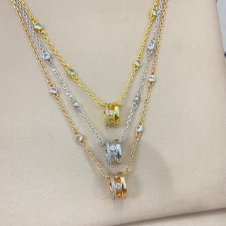 Messika Move Layered Diamond Pendant Necklace