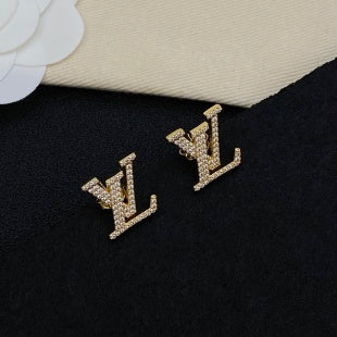 Louis Vuitton Crystal Monogram Mini Stud Earrings