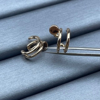 Cartier Love Cercle Duo Mini Hoop Stud Earrings