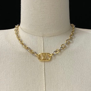 Louis Vuitton Petite Chain Link Pendant Necklace