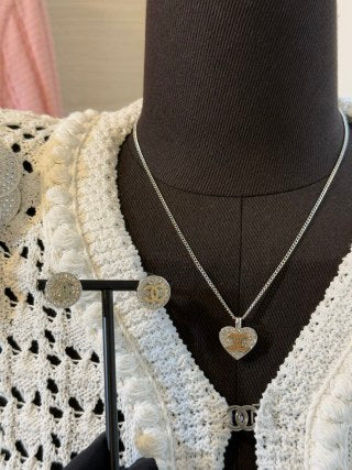 Chanel Crystal CC Logo Stud Earrings – Elegant Luxury Fashion Jewelry