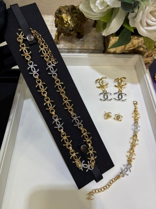 Chanel Vintage Blossom Link Necklace