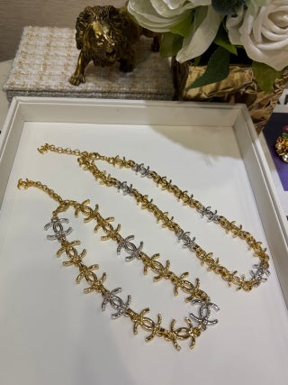 Chanel Vintage Blossom Link Necklace