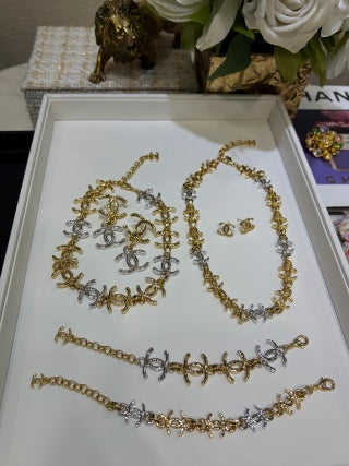 Chanel Vintage Blossom Link Necklace