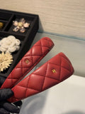 Chanel Red Quilted Headband – Elegant Luxury Fashion Accessory