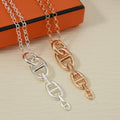 Hermès Chaine d’Ancre Long Link Pendant Necklace