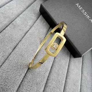 Messika Move Rectangular Diamond Cuff Bracelet