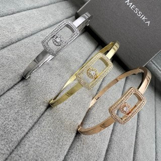 Messika Move Pavé Frame Diamond Cuff Bracelet