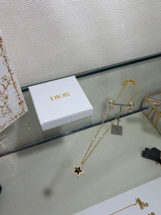 Dior Oblique Star Crystal Pendant Necklace