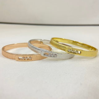 Messika Move Diamond Slim Bangle Bracelet
