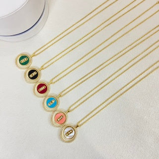 Messika Lucky Move Color Diamond Medallion Necklace