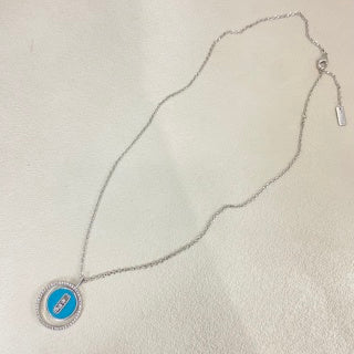 Messika Lucky Move Color Diamond Medallion Necklace