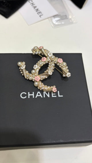 CHANEL Floral Garden CC Brooch