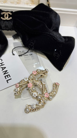 CHANEL Floral Garden CC Brooch