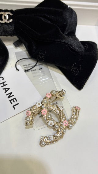 CHANEL Floral Garden CC Brooch
