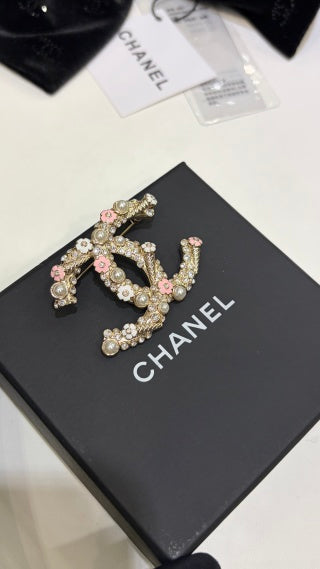 CHANEL Floral Garden CC Brooch
