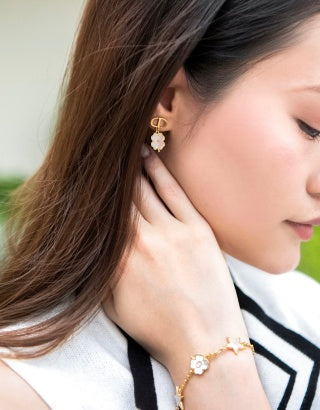 Dior Star Flower CD Charm Bracelet