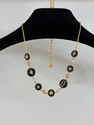 Dior Oblique Celestial Medallion Necklace