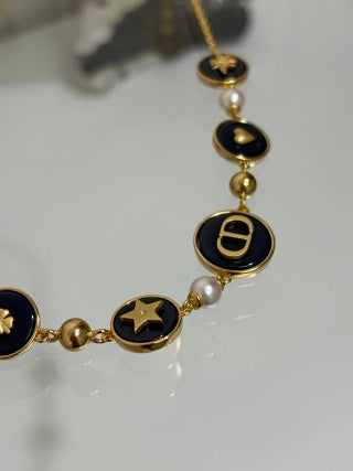 Dior Oblique Celestial Medallion Necklace