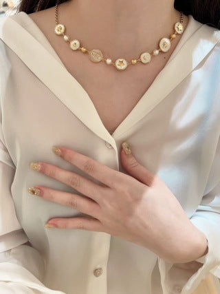 Dior Celestial Medallion Charm Necklace