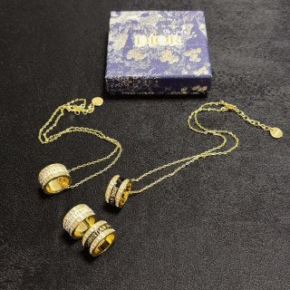 Dior Oblique Medallion Cylinder Pendant Necklace