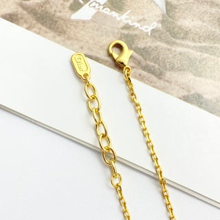 Dior Butterfly Crystal Gold Chain Bracelet