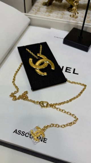 Chanel Timeless Gold Signature Necklace