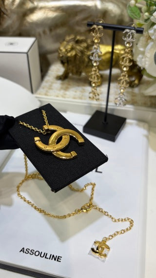Chanel Timeless Gold Signature Necklace
