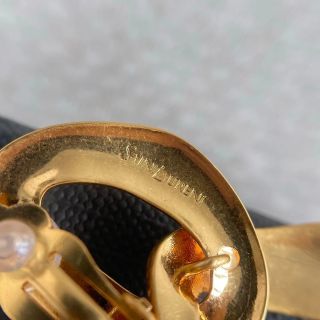 YSL Sculptural Loop Gold Clip-On Earrings