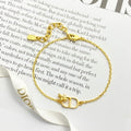 Dior CD Signature Gold Chain Bracelet