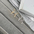 Dior CD Ribbon Knot Stud Earrings