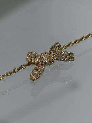 Dior Crystal Butterfly Chain Bracelet