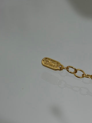 Dior Crystal Butterfly Chain Bracelet
