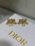 Dior Jardin Bow Pearl Earrings