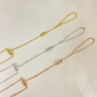 Messika Move Link Diamond Bar Bracelet