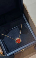 Louis Vuitton Blossom Red Flower Pendant Necklace