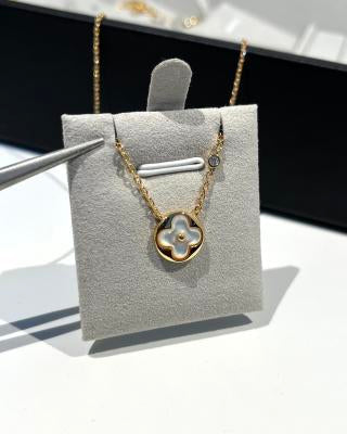 Louis Vuitton Blossom Pearl Monogram Pendant Necklace
