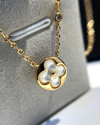 Louis Vuitton Blossom Pearl Monogram Pendant Necklace