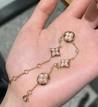 Louis Vuitton Blossom Pearl Monogram Charm Bracelet