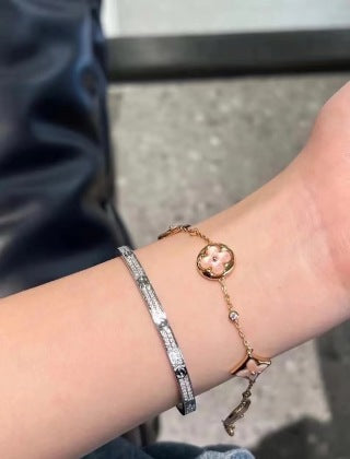 Louis Vuitton Blossom Pearl Monogram Charm Bracelet